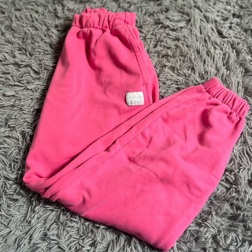 Hot pink sweatpants
